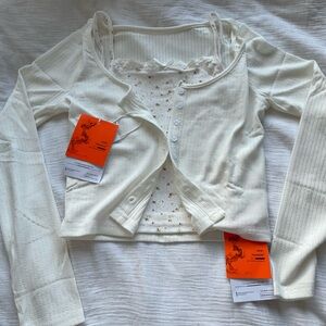 Cardigan + tank top set